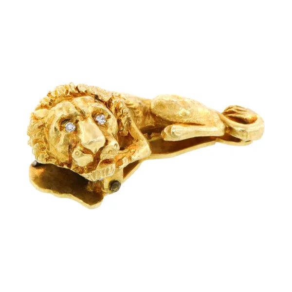 Vintage Lion Tie Bar/Clip