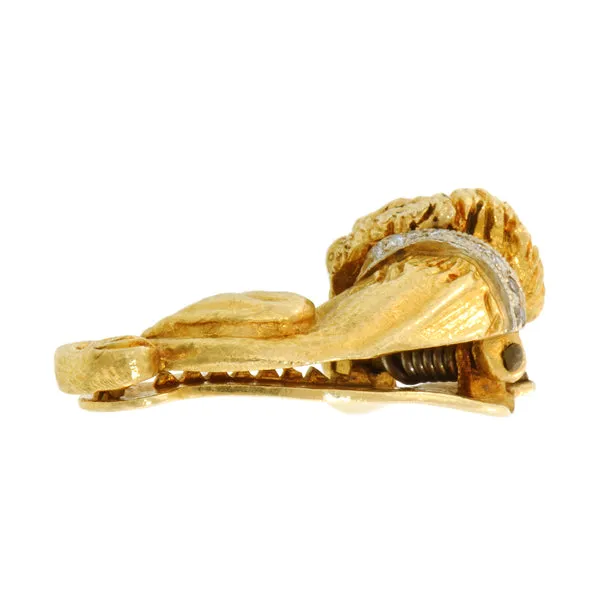 Vintage Lion Tie Bar/Clip