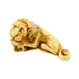 Vintage Lion Tie Bar/Clip