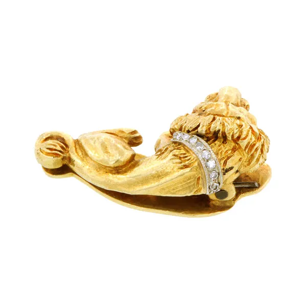 Vintage Lion Tie Bar/Clip