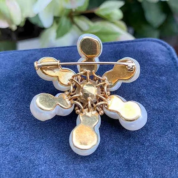 Vintage Pearl Flower Pin