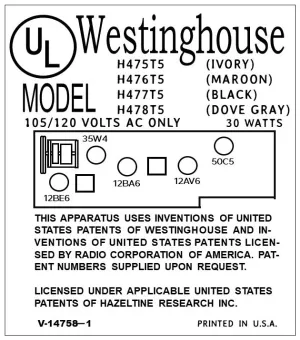 WESTINGHOUSE-H475T5_H476T5_H477T5_H478T5