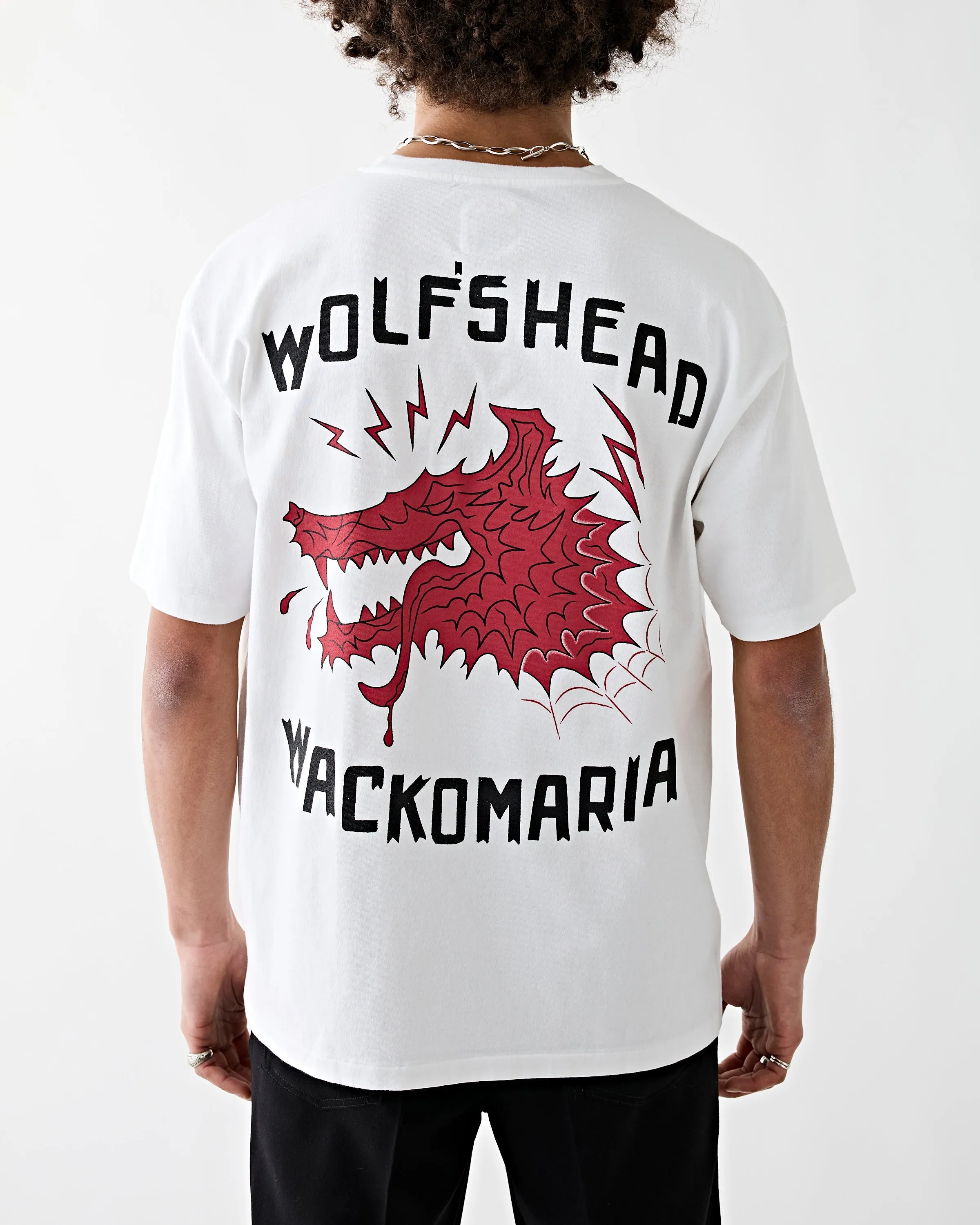 Wolf's Head Washed Heavy Weight T-Shirt White