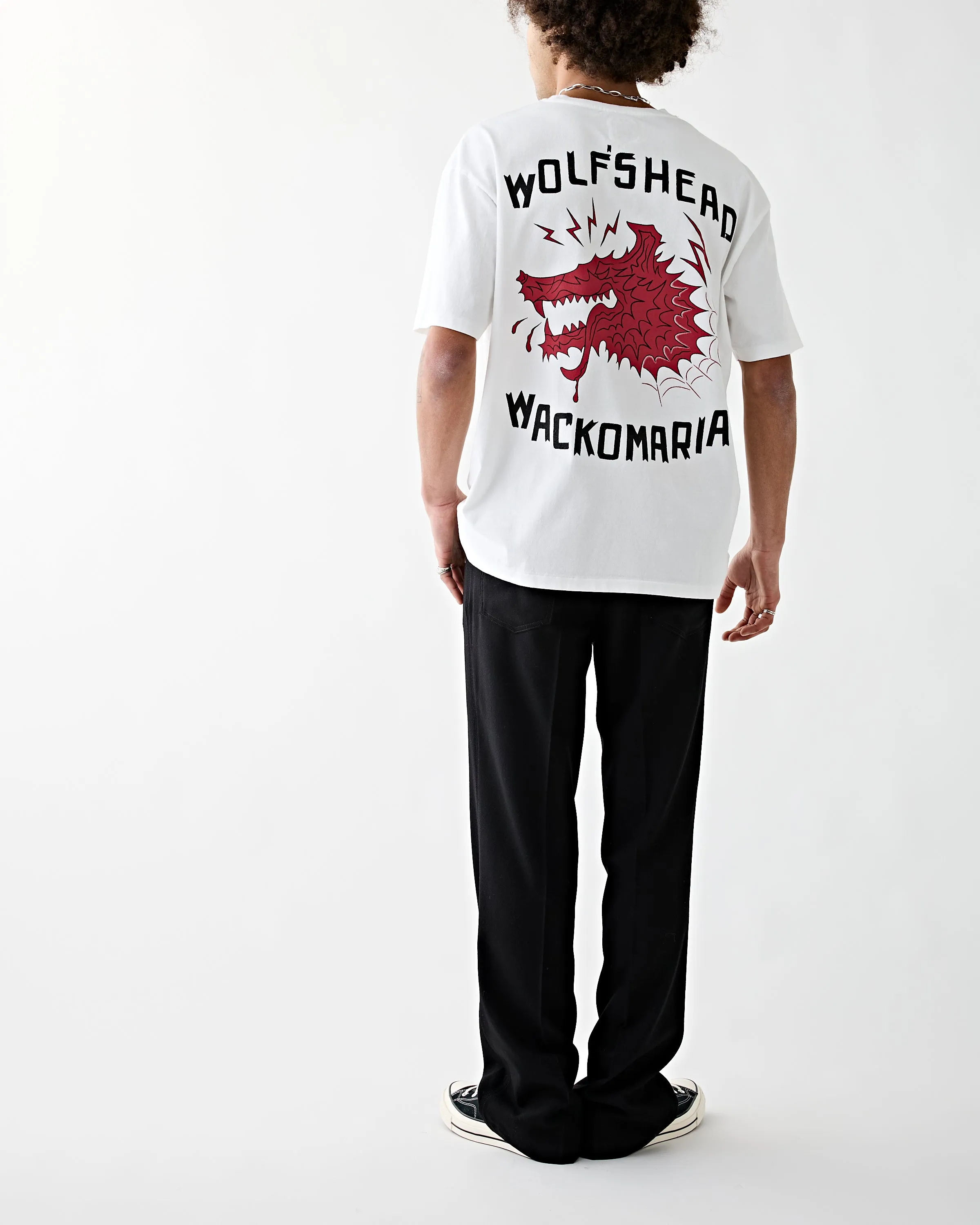 Wolf's Head Washed Heavy Weight T-Shirt White