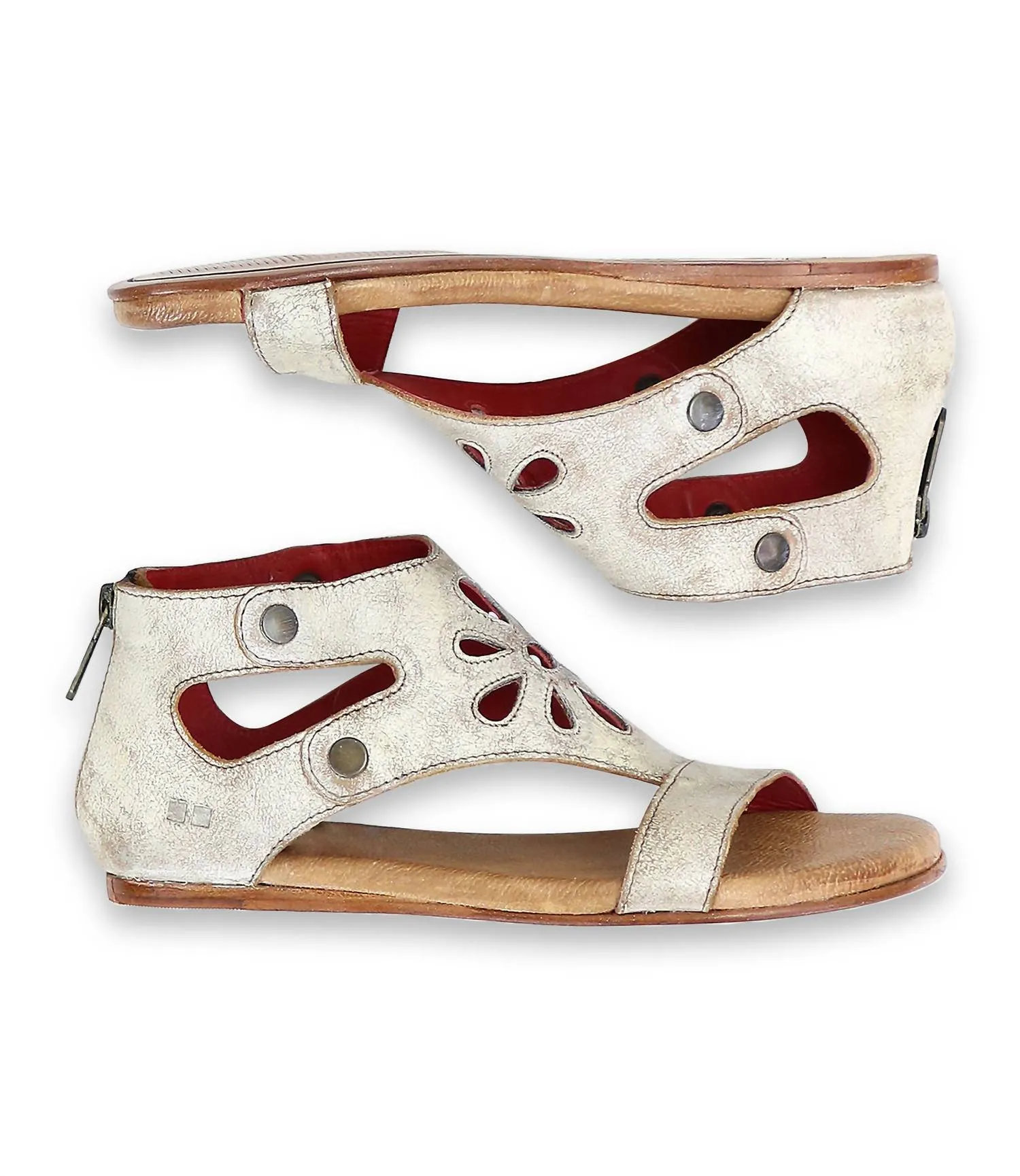 Women's Soto Cutout Leather Sandal In Nectar Lux