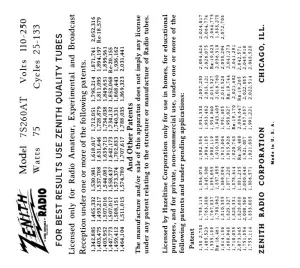 ZENITH-7S260AT